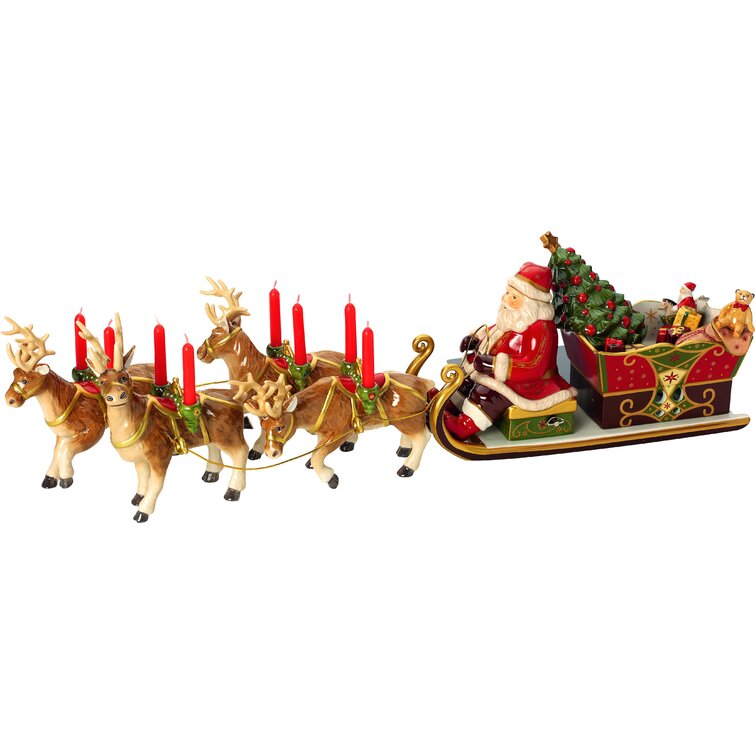 Toy sleigh and hot sale reindeer